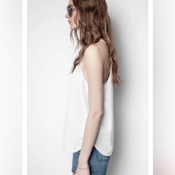 Zadig & Voltaire white sequin tank - Picture 4 of 11